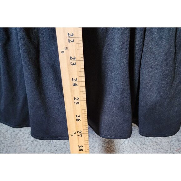 Vtg 70's Unbranded Women's Cap Sleeve Collared Ruffle Hem Dress Cottagecore Sz 7 - Picture 10 of 16